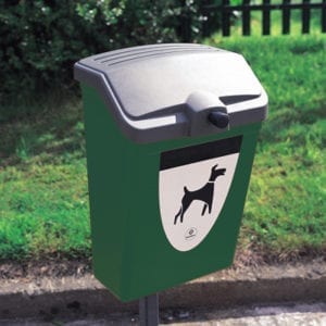 Fido 25 - Avfallsbeholder på 25l for hundeavfall, i plast